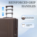 20" / 24" / 28" 3 Pieces / Set Spinner Wheel Luggage, Carry On Suitcase, Matching Color, TSA Combination Lock