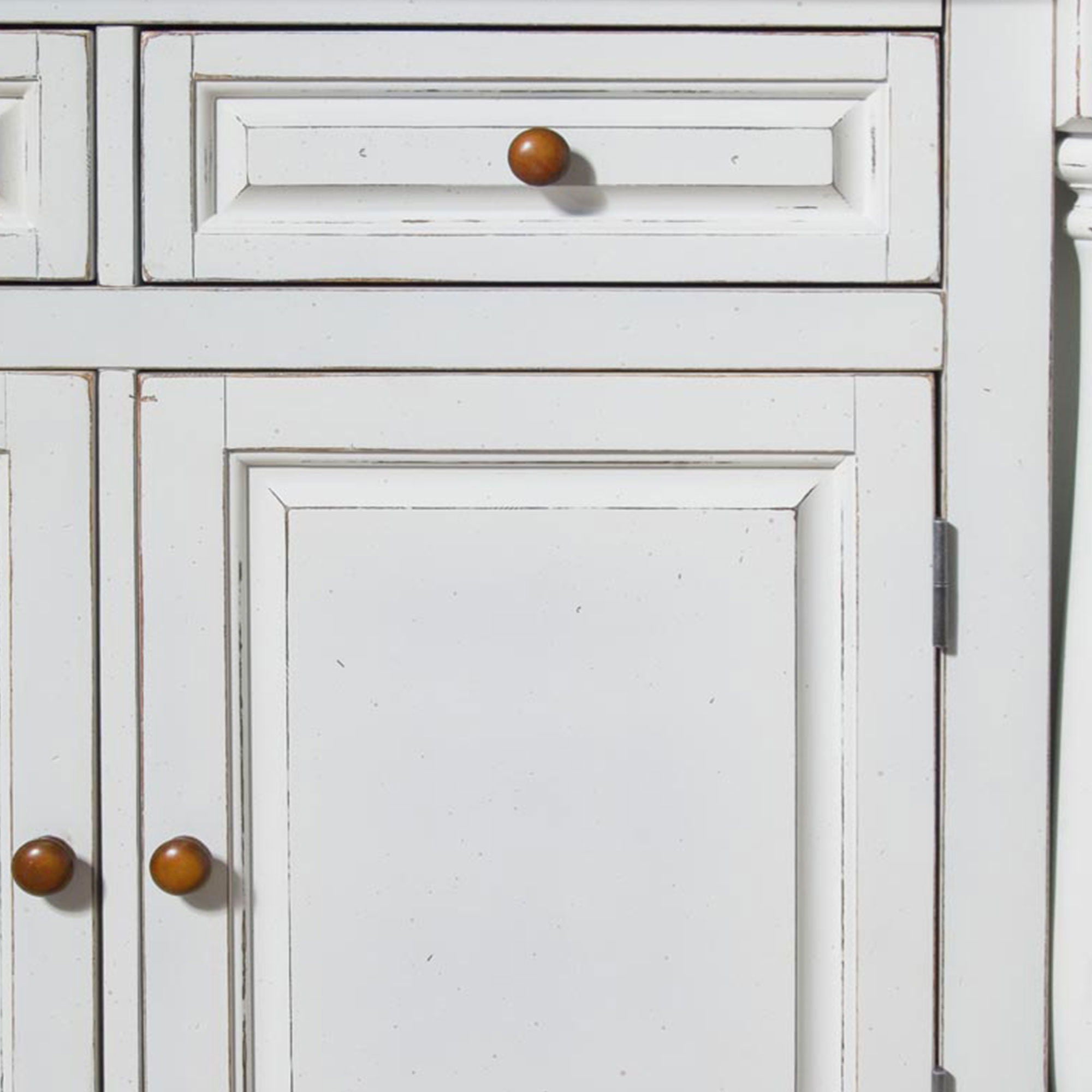 Monarch - Wood Kitchen Island Set - White