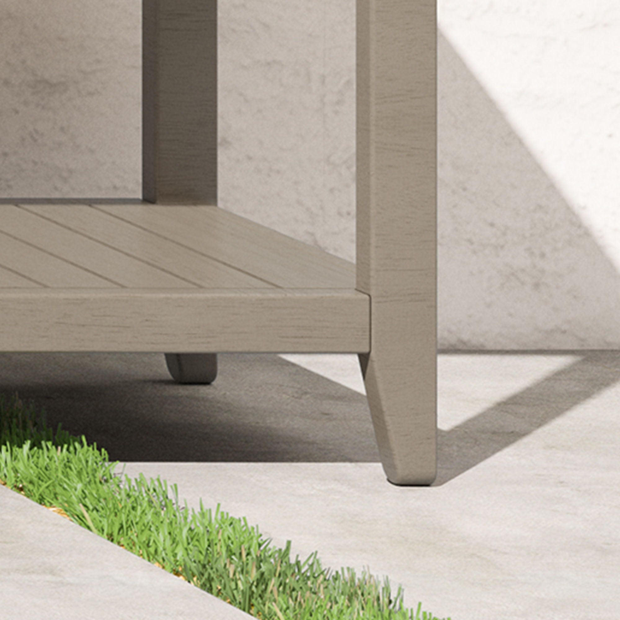 Sustain - Outdoor Sofa Table - Gray