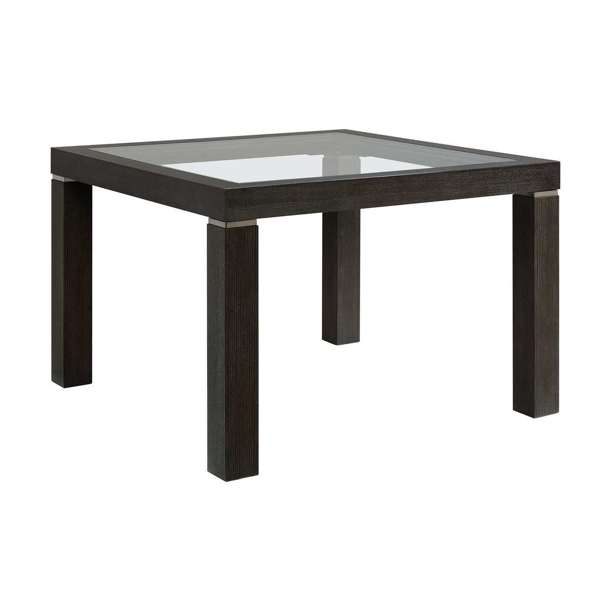 Elodie Counter Table With Glass in Charcoal by Elements International