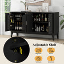 4 Door Sideboard Storage Cabinet With Door Shelf