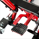 Heavy Duty 1500Lbs Hydraulic Motorcycle Lift Jack With Wheels And Handle - Red / Black