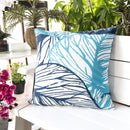 Leaf Vein Outdoor & Indoor Pillow - Indigo
