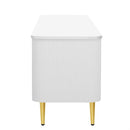 Minimalist TV Stand For TVs Up To 85", Modern Entertainment Center Media Console With 4 Spacious Cabinets For Living Room