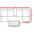 Elegant 4 Person Wicker Patio Seating Set With Cushions And Glass Top Table