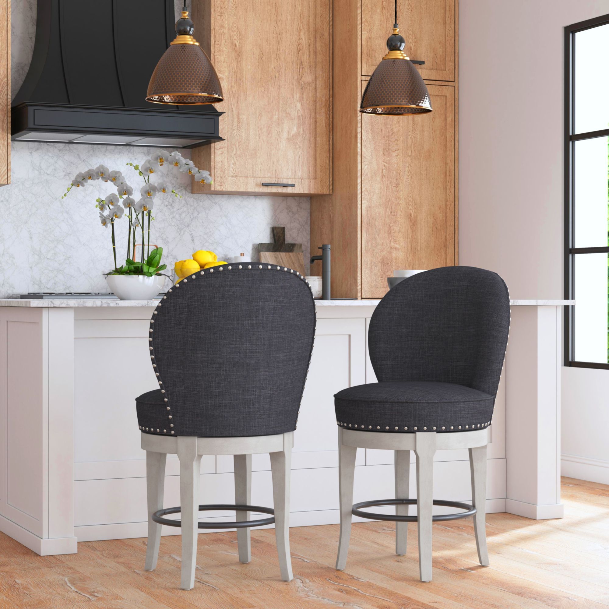 Westford - Swivel Counter Stool (Set of 2) - Atlantic Fine Furniture Melbourne FL