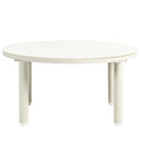 6 Piece Patio Set, Half Moon Outdoor Sectional Sofa With 2 High Low Coffee Tables, 4 Pillows & Cushions