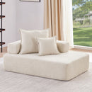 Frame For Oversized Modular U Shaped Sectional, Floor Couch Convertible Compressed Couch Spacious Foam Filled Sofa