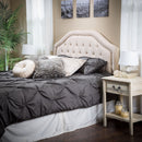 Angelica - Adjustable King / California King Tufted Headboard - Beige