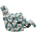 Manual Swivel Recliner Rocker Chair With Adjustable Backrest