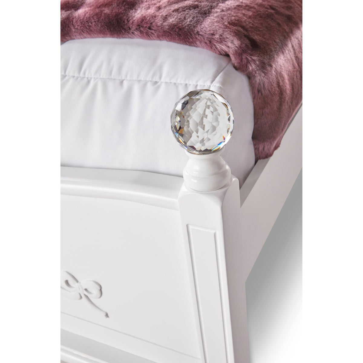 Alana Platform Bed in White by Elements International, view 6