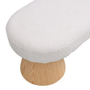 Dining Bench For Dining Room, Upholstered Bedroom End Of Bed Entryway Bench Fabric Ottoman For Living Room - Beige