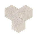 Hexagon Natural Stone Marble Tile, 3D Fluted (Set of 12)