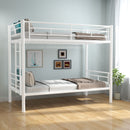 Bunk Bed For Kids, Convertible Frame With Ladders & Guardrail