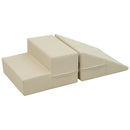 Indoor Soft Foam Climber Play Sets 7 In 1, Soft Play Equipment Climb And Crawl Playground For Toddlers, Kids Crawling And Climbing Active Play Structure - Coffee