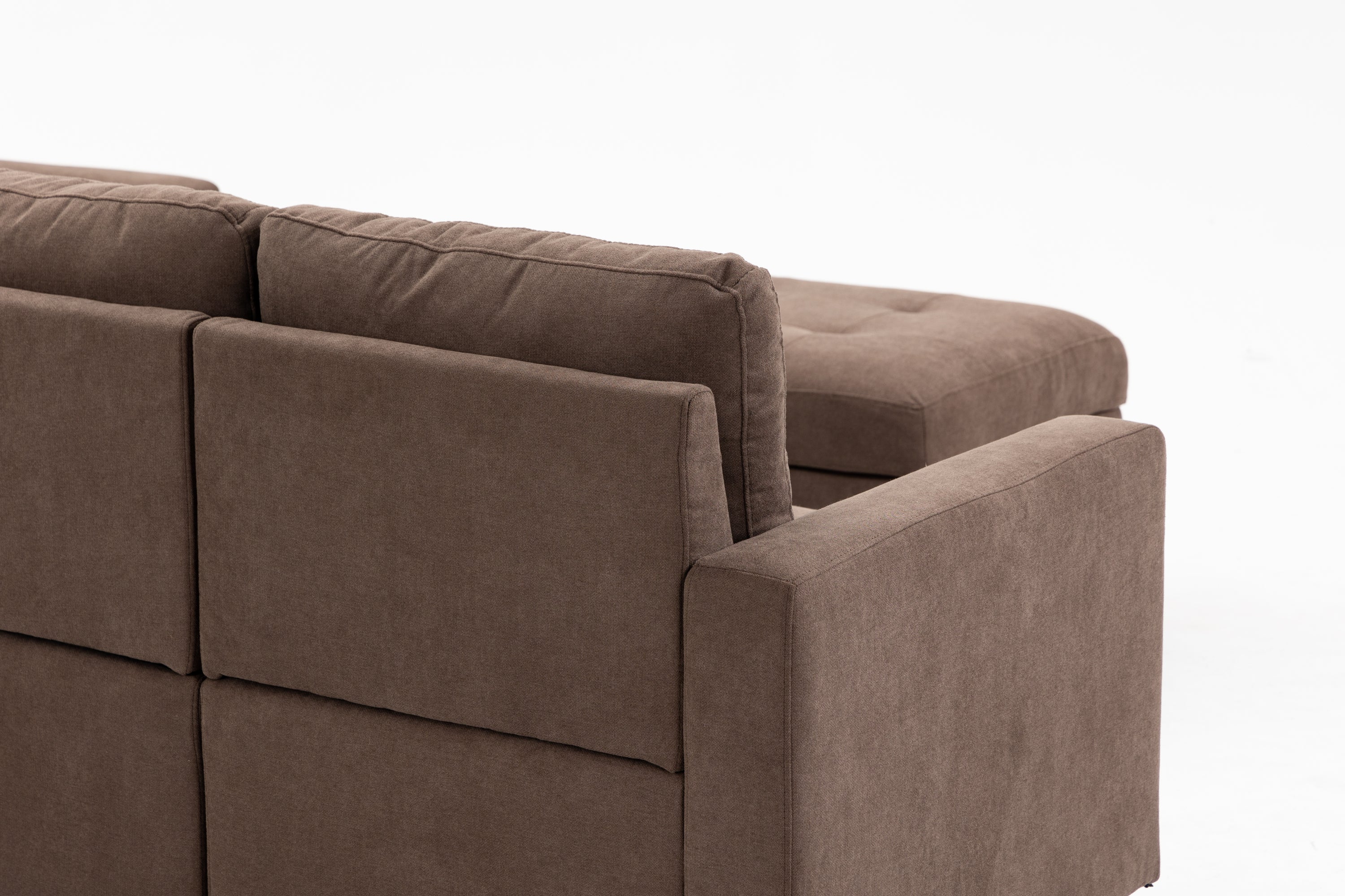 Modular Sectional Sofa Assemble Modular Sectional Sofas Bundle Set Cushions, Easy to Assemble Left & Right Arm Chair,Corner Chair, Ottomans Table