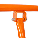 Heavy Duty Drywall Sheet Cart & Panel Dolly With 2400Lbs Capacity, Mold On Rubber Wheels, Steel Construction - Orange