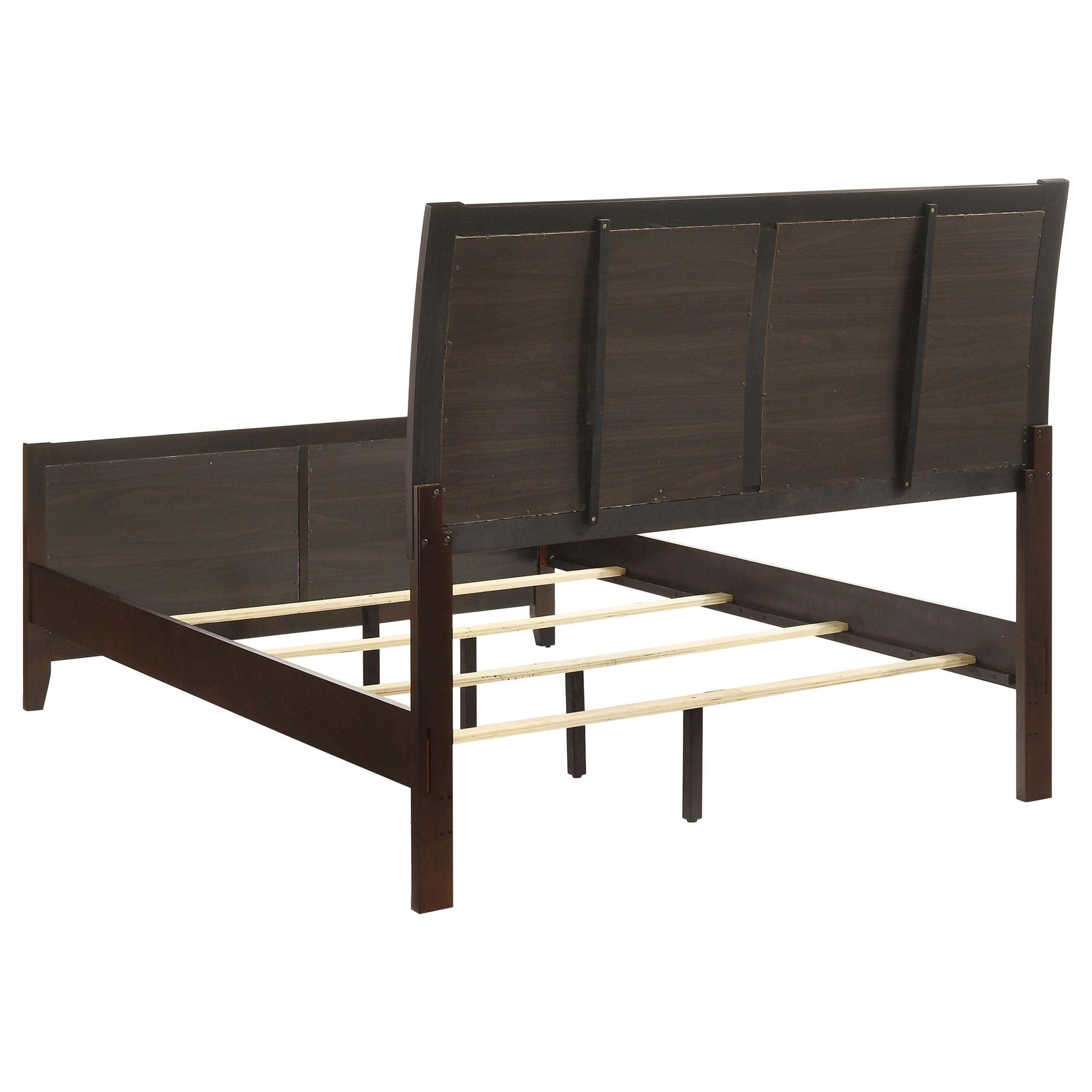 Carlton Wood Full Panel Bed Cappuccino