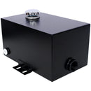 Heavy Duty 5 Gallon Steel Hydraulic Fluid Reservoir Tank With Mounting Foot, 14 Gauge - Black