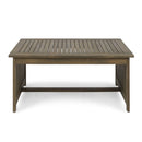 Acacia Wood Rectangular Patio Coffee Table For Outside