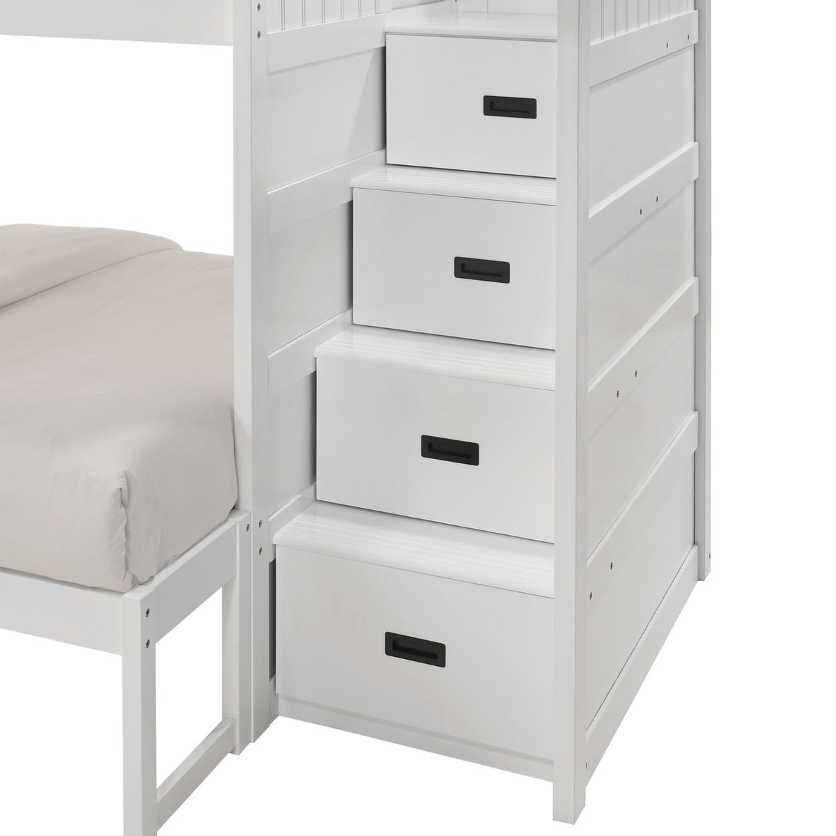 Sami Step Bunk With Right Headboard in Dark Brown by Elements International, view 42