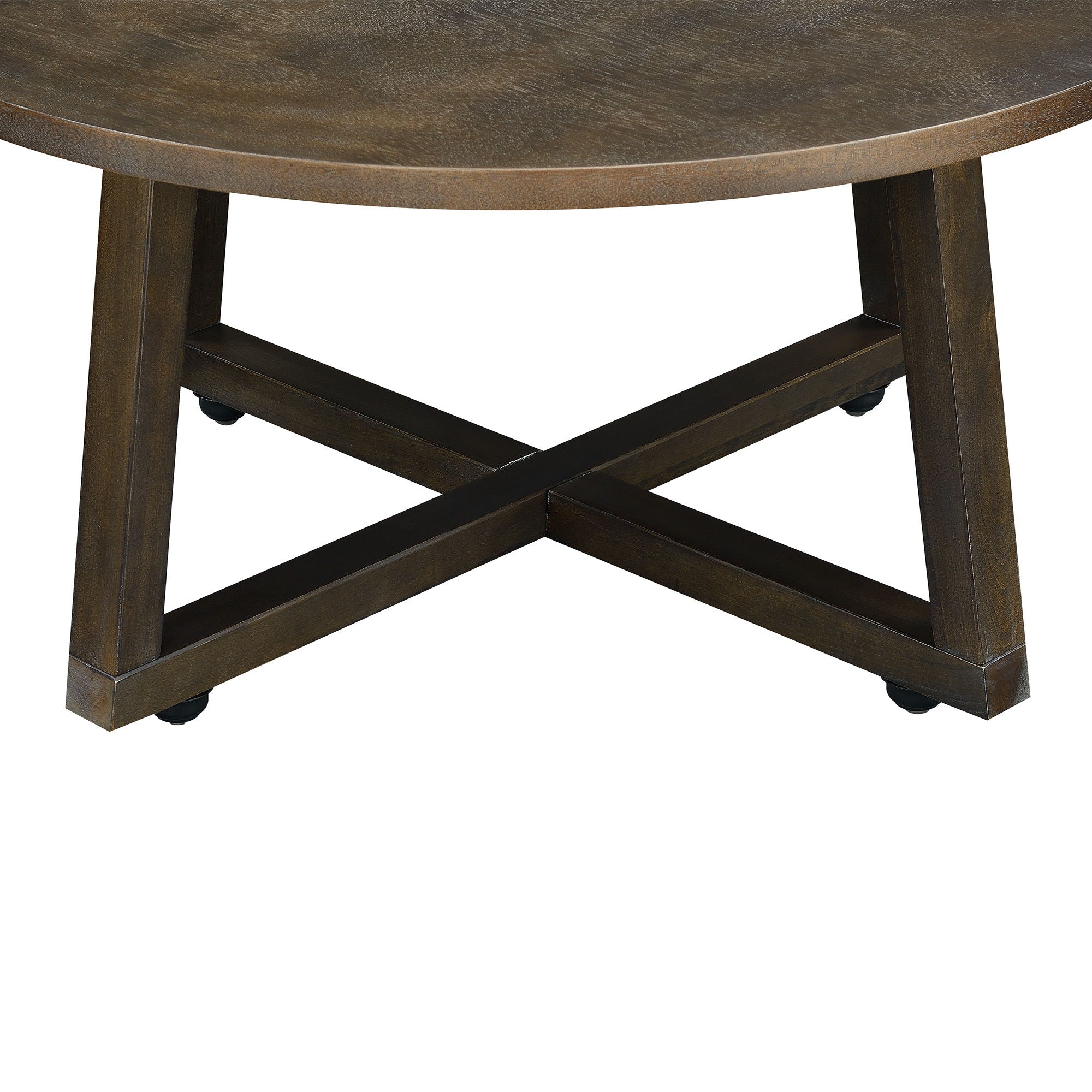 Industrial 3 Piece Occasional Table Set in Brown by Elements International, view 13