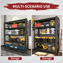 Heavy Duty Adjustable Metal Shelving Unit With Pegboard And Wheels For Multipurpose Storage