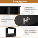 Minimalist Entertainment Wall Unit Set With Bridge For TVs Up To 75"