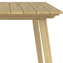 Kona - Outdoor Dining Table - Light Teak