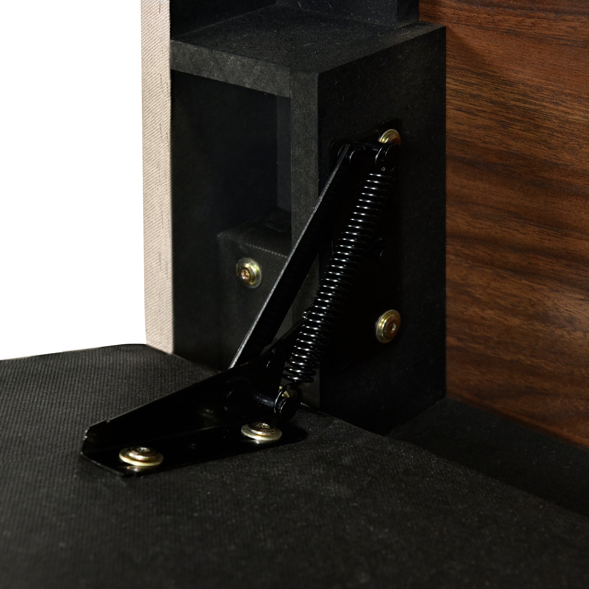 Full size Upholstered Platform Bed with Storage Headboard, Sensor Light and a set of Sockets and USB Ports, Linen Fabric, Beige