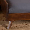 Dog Bed With High Quality Mattress - Gray / Brown