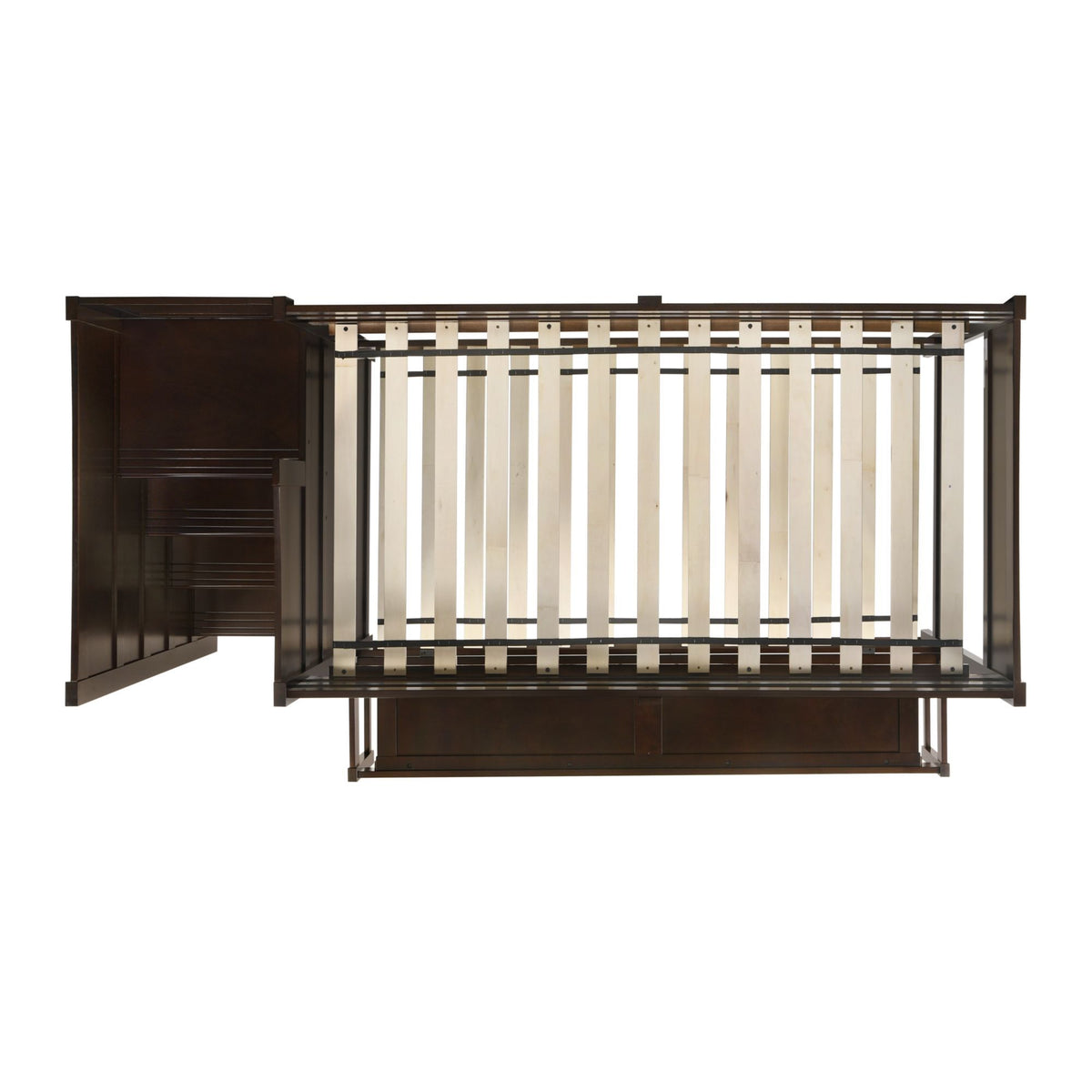 Sami Step Bunk With Left Headboard in Dark Brown by Elements International, view 37