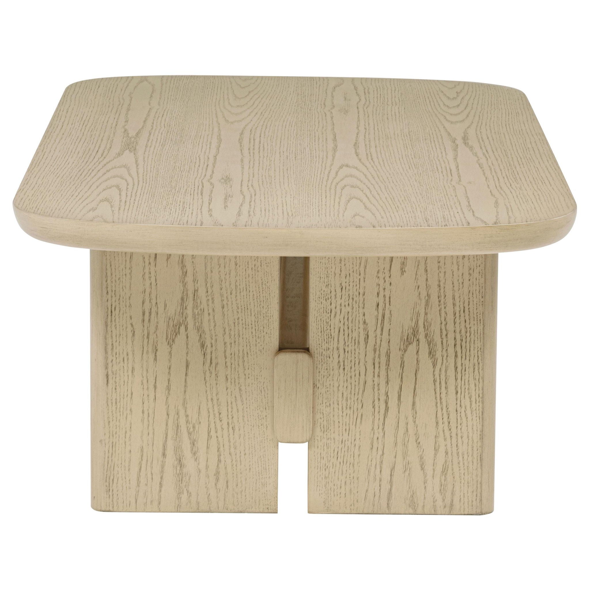 Kailani 2-piece Coastal Coffee and End Table Set Beige Oak - Atlantic Fine Furniture Melbourne FL