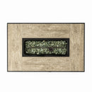 32" Propane Gas Fire Pit Table With Propane Tank Cover, 50000 Btu Rectangular Steel Fire Pit With Beautiful Wicker Base