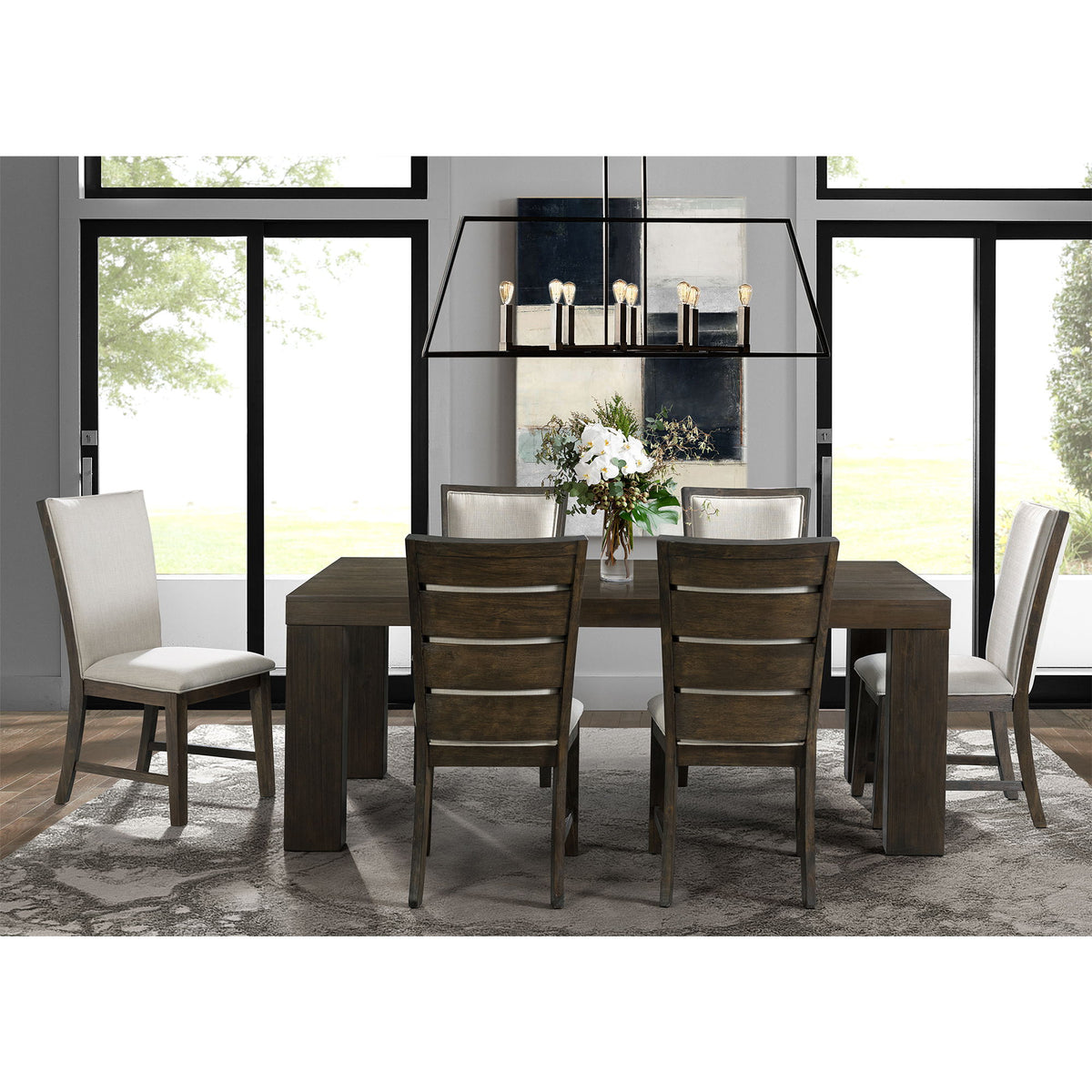 Grady Slat Back Side Chair (Set of 2) in Dark Walnut by Elements International, view 12