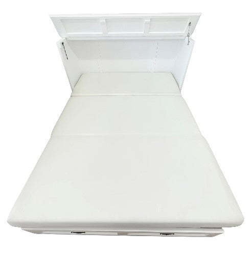 Kingston White Rattan Cabinet Bed - Atlantic Fine Furniture Inc