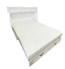 Kingston White Rattan Cabinet Bed - Atlantic Fine Furniture Inc