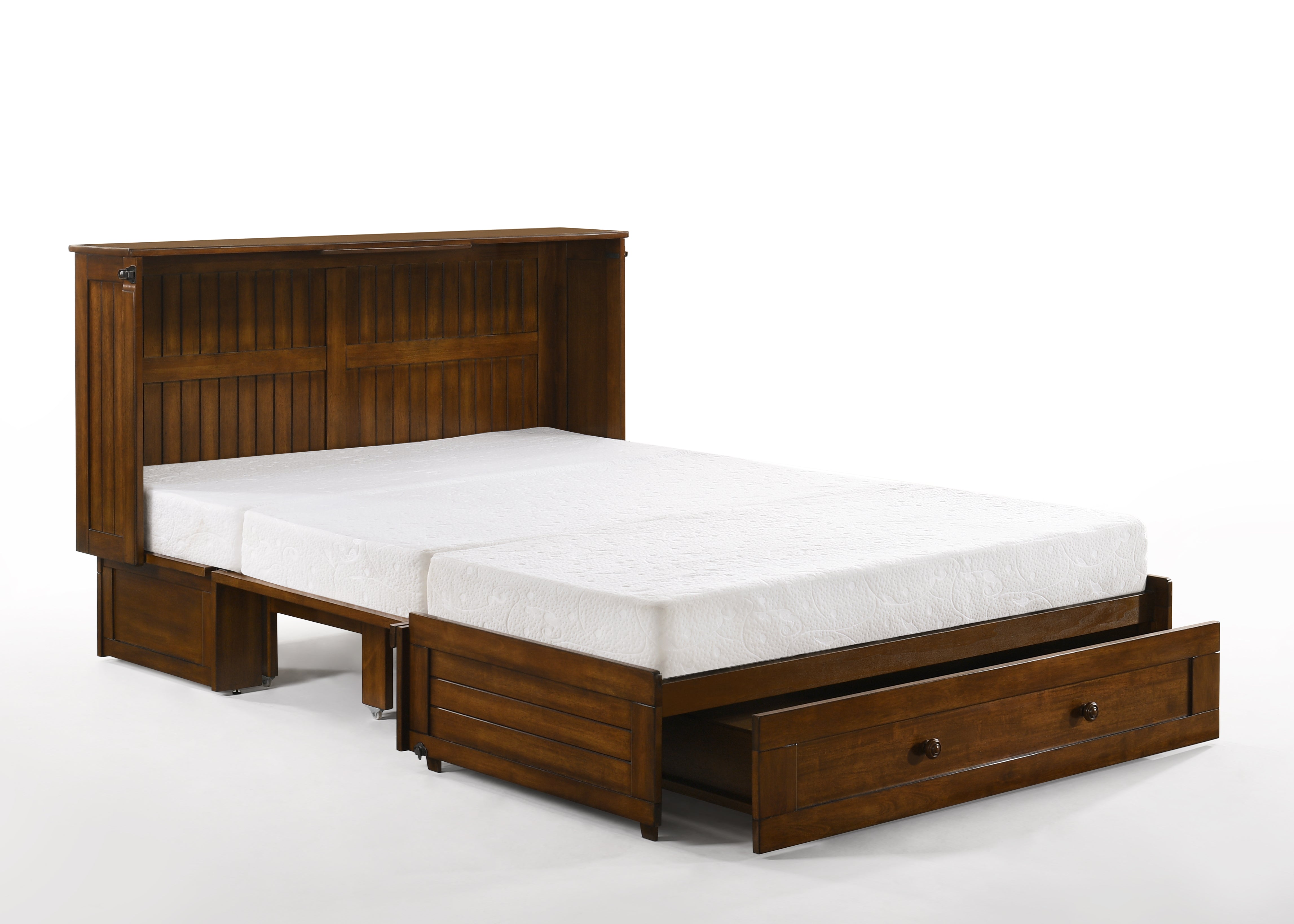 Camden Murphy Cabinet Bed in Black Walnut, detail view | Atlantic Fine Furniture, Melbourne FL