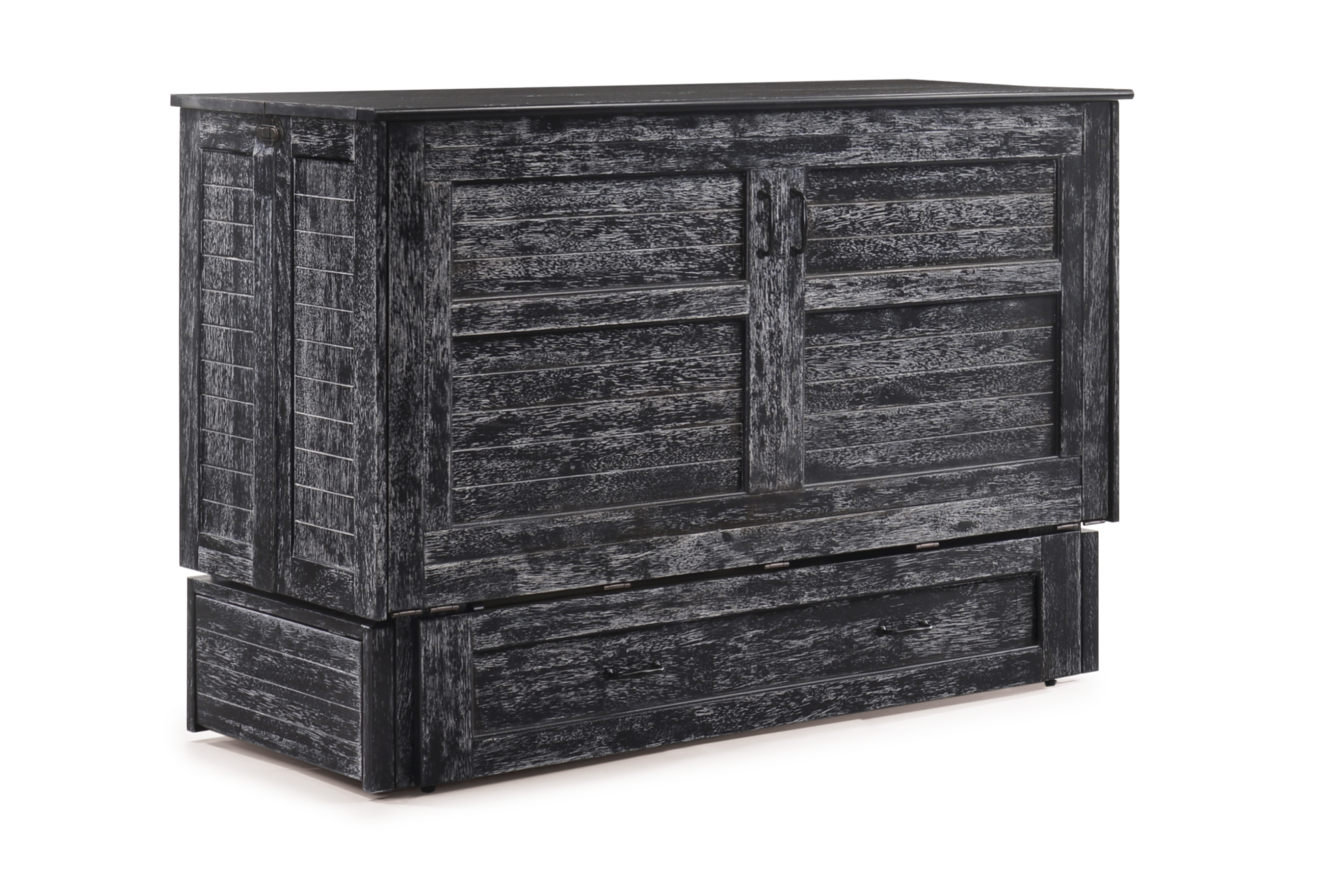 Cannes Murphy Cabinet Bed in Blizzard, cabinet closed | Atlantic Fine Furniture, Melbourne FL