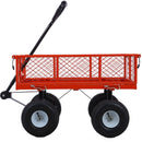 Heavy Duty Steel Garden Cart With Mesh Sides