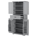Bathroom Storage Cabinet With Multifunctional Storage Space, Drawer With Slide Rails, Adjustable Shelf
