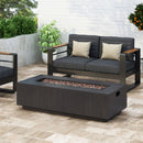 Modern Rectangle Fire Table 50,000 Btu