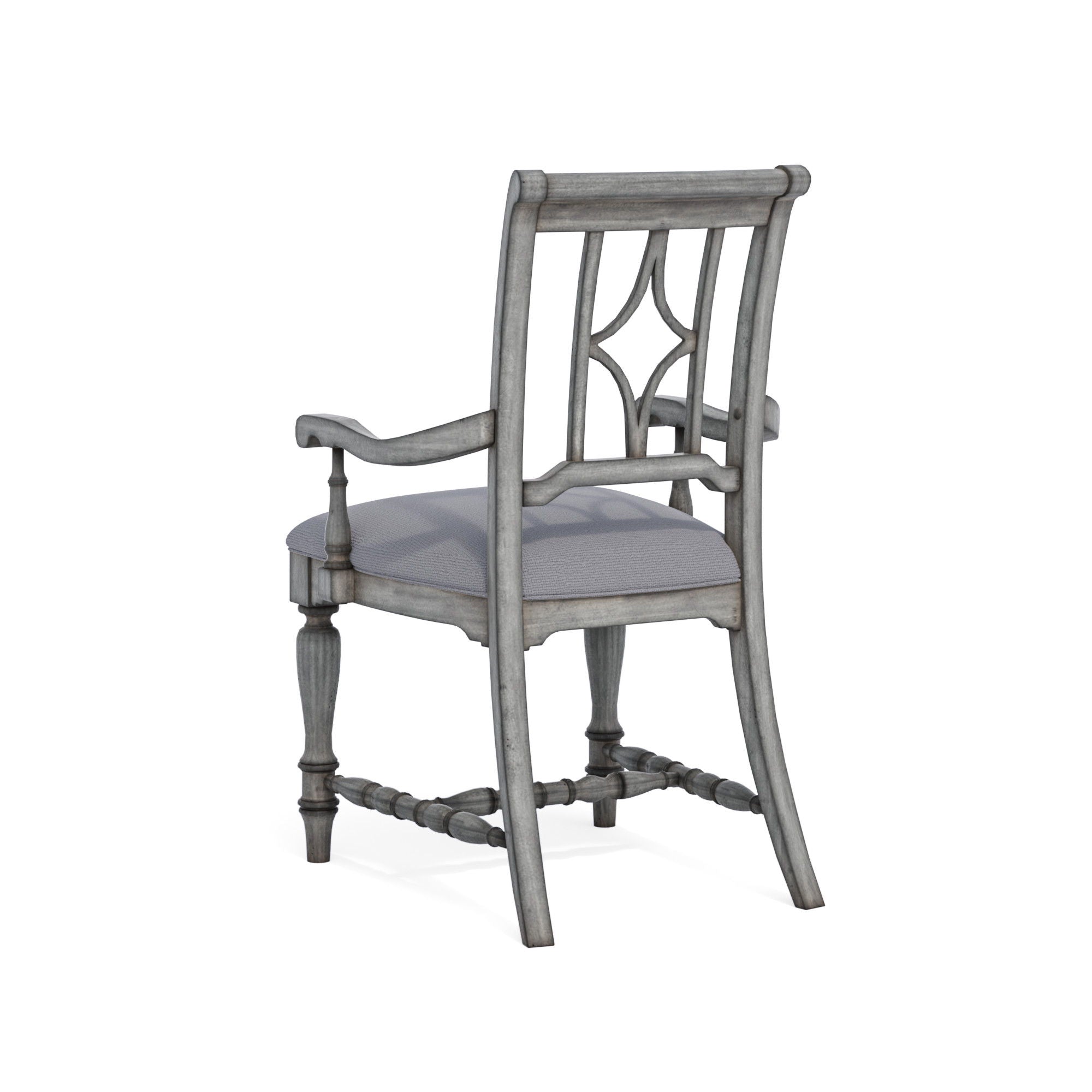 Plymouth - Upholstered Arm Dining Chair (Set of 2) - Gray