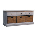 Acid - Basket Storage Cabinet - Gray Ash