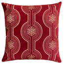 Holiday Throw Pillow With Snowflake Embroidery