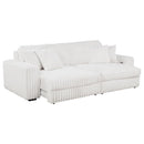 Jacana - Corduroy Upholstered Dual Power Chaise Sofa