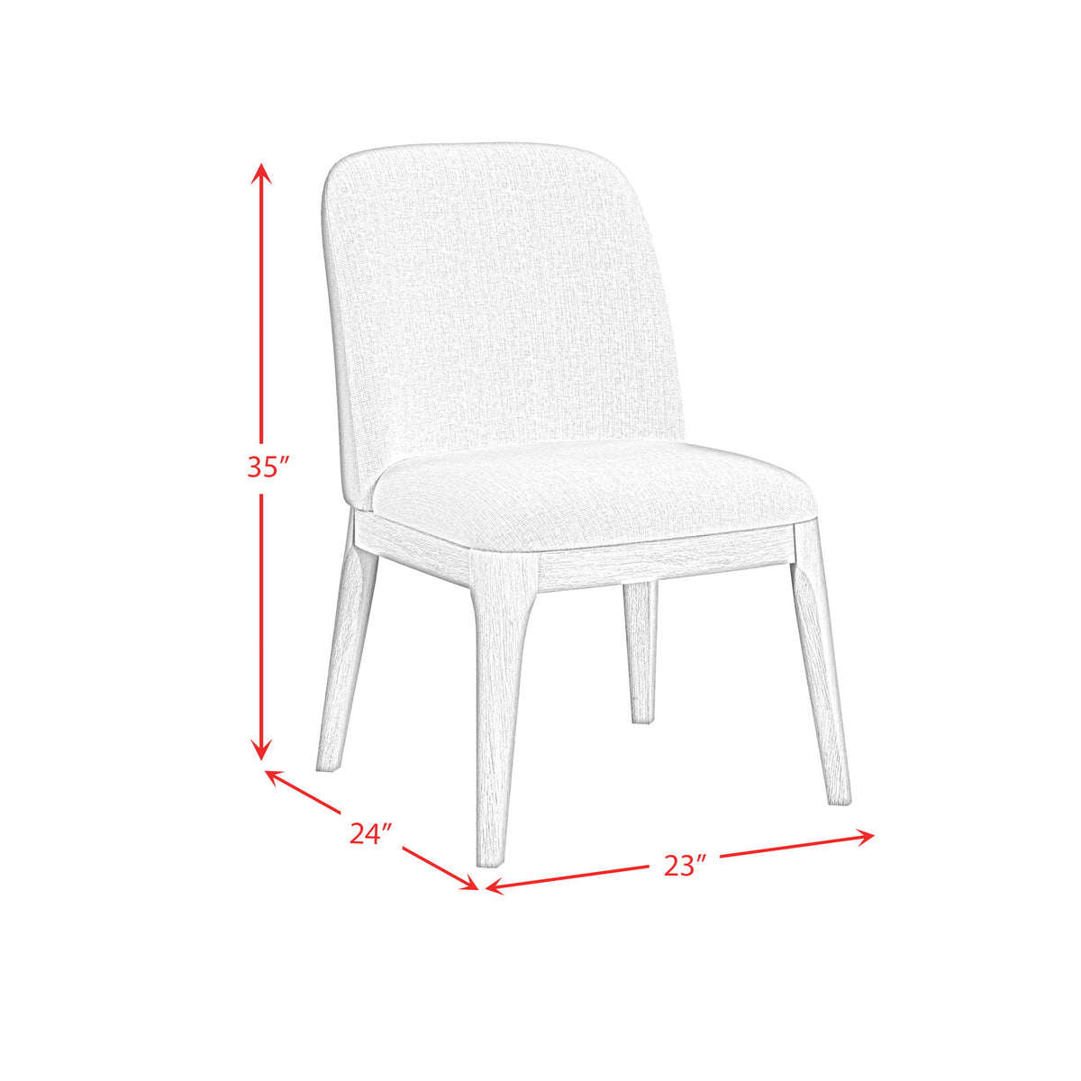 Rosalie Dining Side Chair (Set of 2) in Black by Elements International, view 15