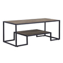 Idella - Coffee Table - Rustic Oak & Black