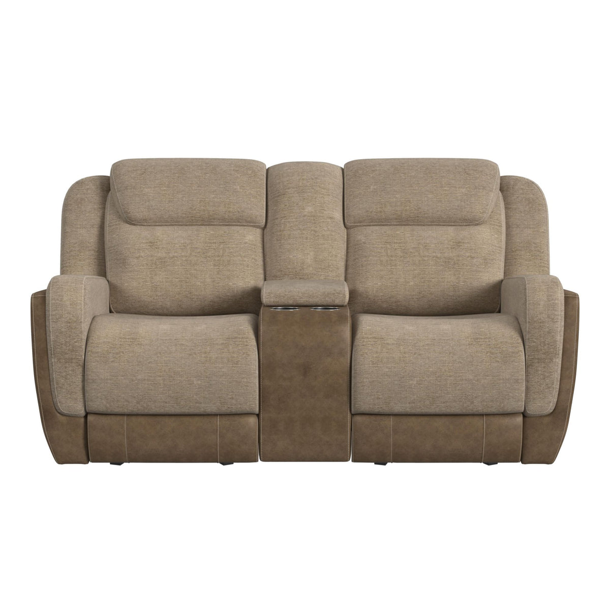 Hornet Motion Glider Loveseat With Console in Dark Gray by Elements International, view 16