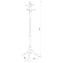 Riona - 6 Hook Freestanding Wood Coat Rack Hat Hanger - Merlot